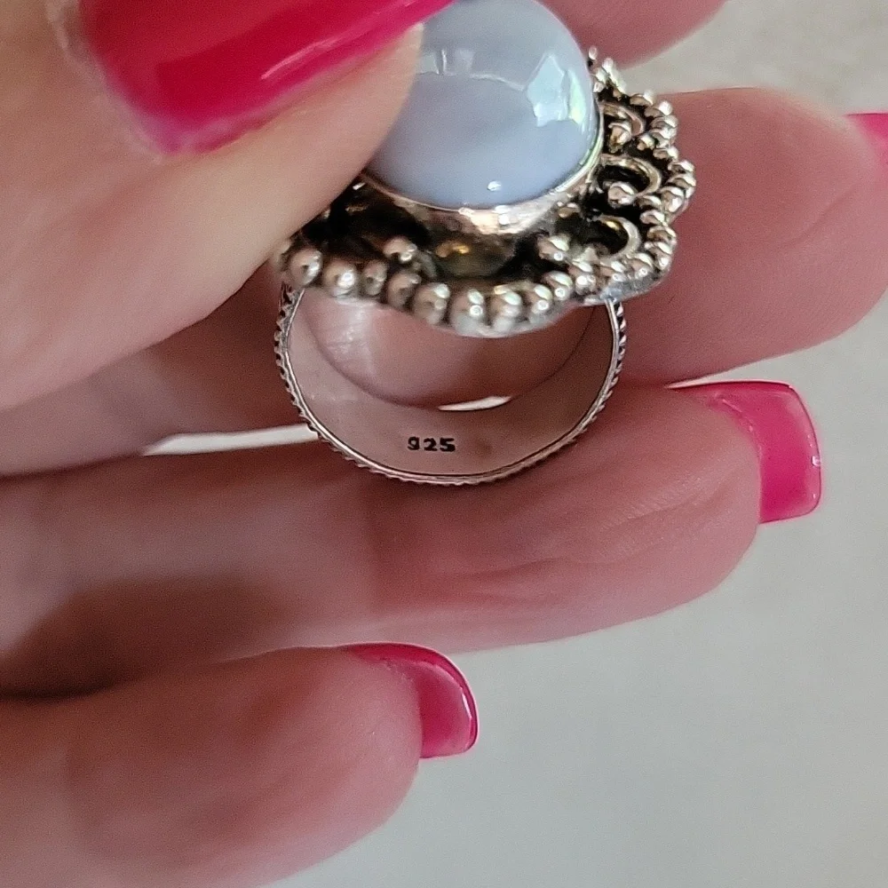 OWYHEE OPAL STATEMENT RING - Picture 4 of 5